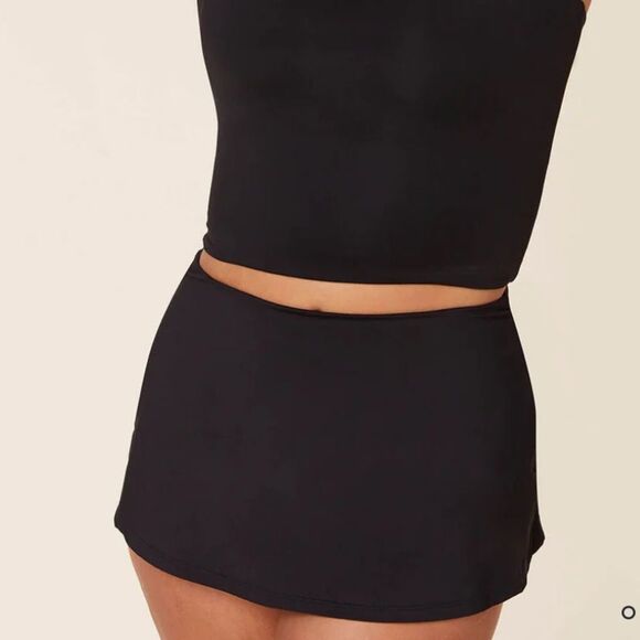 Andie The Swim Skirt Bikini Bottom Swimsuit black small NWT - Picture 1 of 9